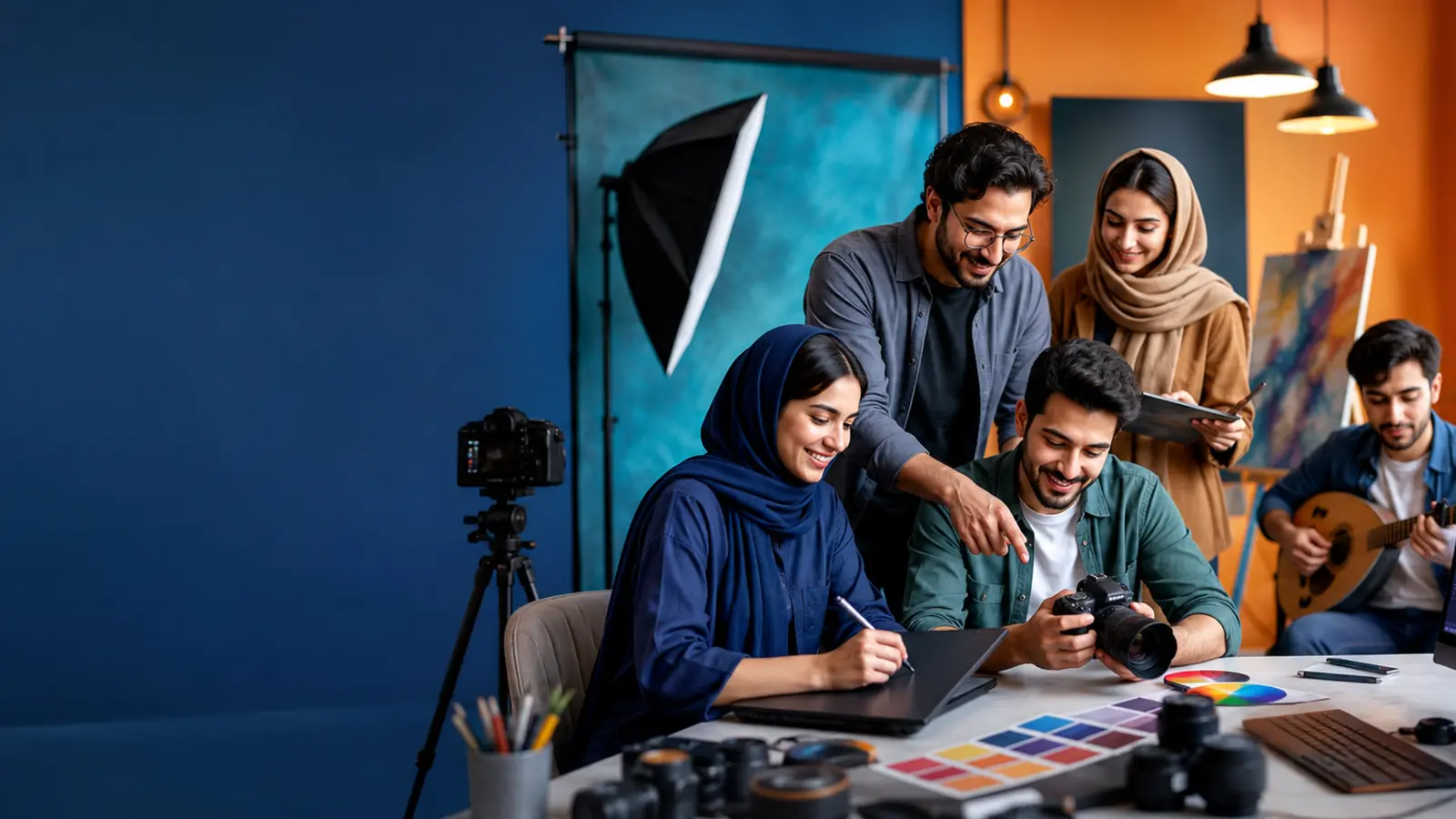 آموزش گرافیک، عکاسی، تدوین و موسیقی